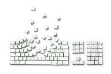 Keyboard Exploding clipart