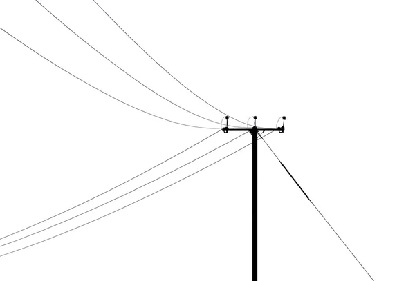 Телеграфный столб — стоковое фото