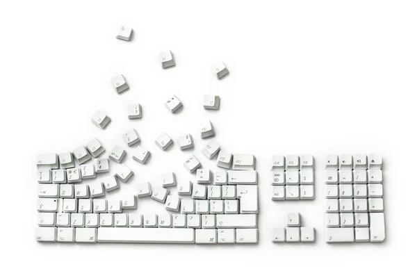 Клавіатури вибухає — стокове фото