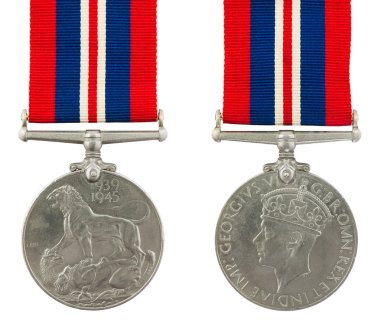 1939-1945 Second World War Medal clipart