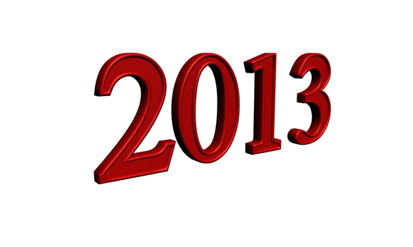 2013 año nuevo 3d — Vector de stock