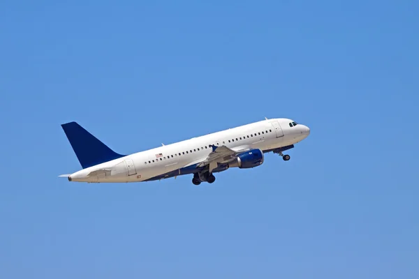 stock image Jet Plane in a Blue Sky