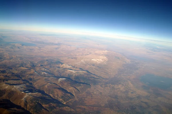 Вид з повітря на гірський захід, Єгипет — стокове фото