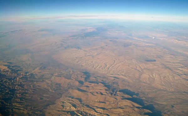 空撮山サンセット — ストック写真