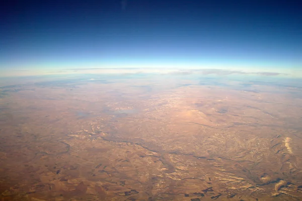 Vista aérea puesta de sol de montaña — Foto de Stock