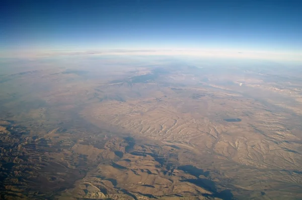 Vista aérea puesta de sol de montaña — Foto de Stock