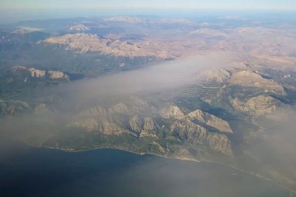 Luftaufnahme Berg und Meer, Türkei — Stockfoto