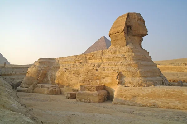 Majestuosa Esfinge en El Cairo, Egipto . —  Fotos de Stock