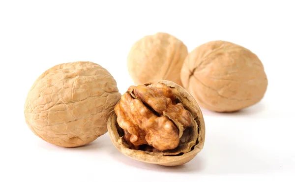 Walnuts in shells — Stock Photo, Image