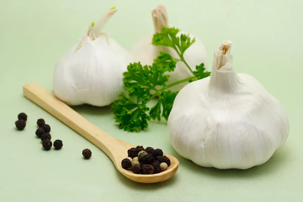 Food ingredients - Garlic — Stock Photo, Image