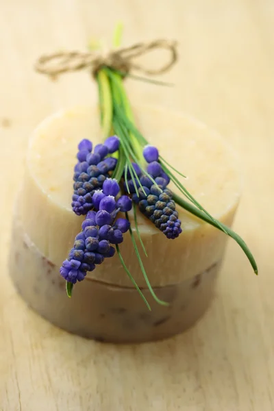 Savon artisanal et jacinthe de raisin — Photo