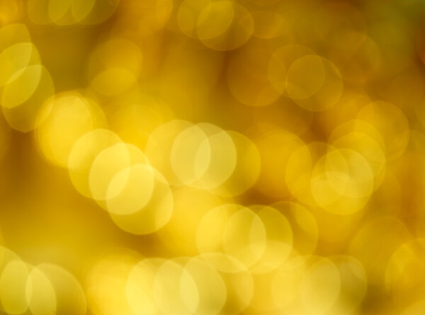 Defocused abstract golden light background