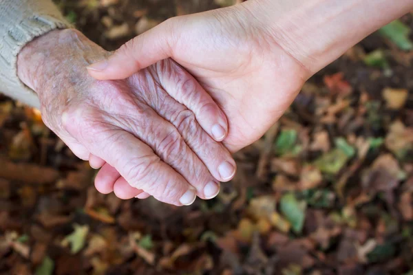 Helpende hand - herfst — Stockfoto