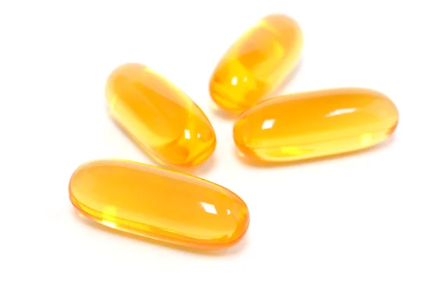 Gele gel capsules — Stockfoto