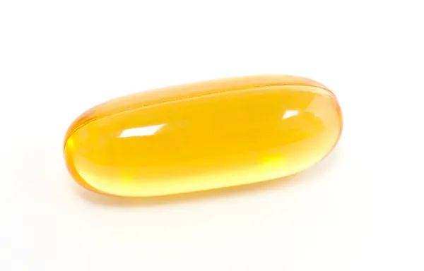 Gele gel capsule — Stockfoto