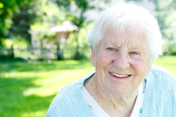 Happy senior lady — Stock Photo, Image