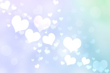 Abstract Heart Lights Background clipart