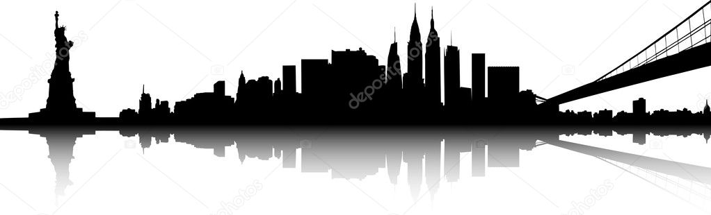 ᐈ Ny Skyline Stock Drawings Royalty Free Nyc Skyline Cliparts Download On Depositphotos