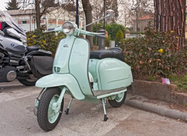 Vintage italian scooter clipart