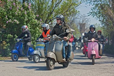 Scooters rally clipart