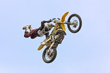 Freestyle motocross clipart