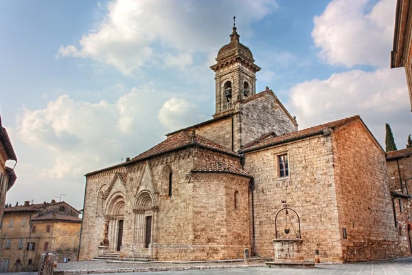 Catedrala din San Quirico d 'Orcia — Fotografie, imagine de stoc