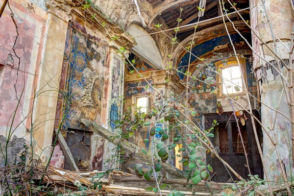 stock image Collapsed church