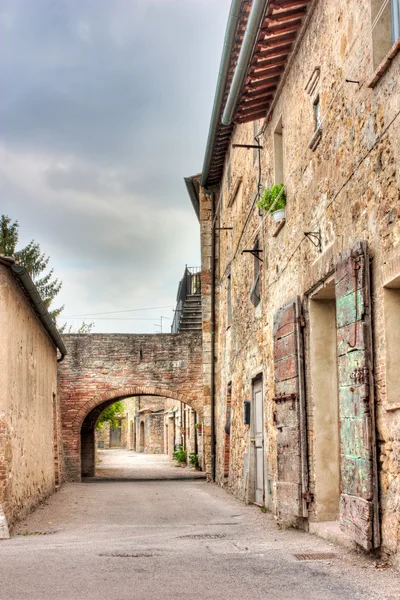 Beco velho na Toscana — Fotografia de Stock