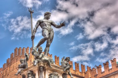 Statue of Neptune clipart