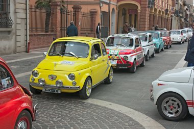 Vintage Fiat 500 clipart