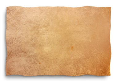 Skin parchment - clipping path clipart