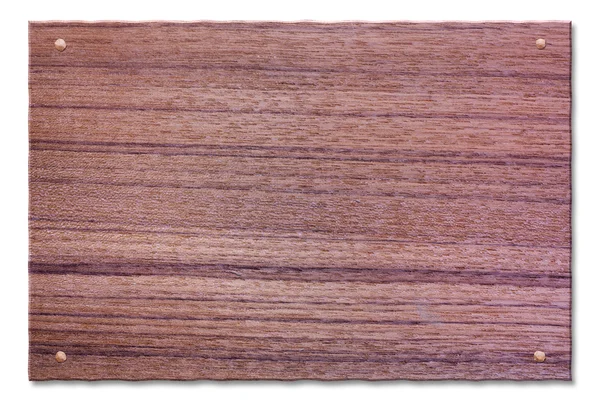 stock image Teak tablet isolated with clipping path