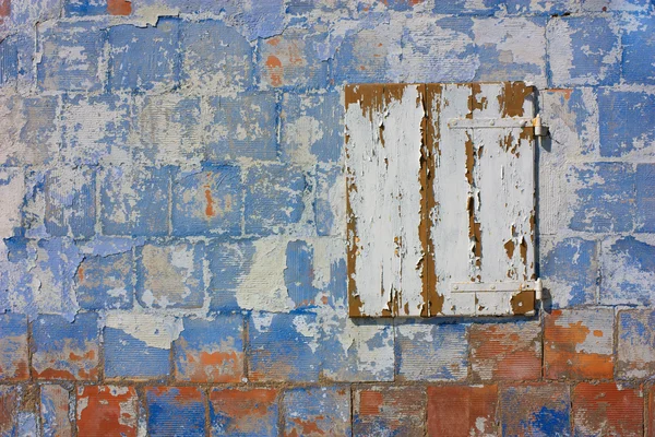 Цветная гранжевая стена — стоковое фото