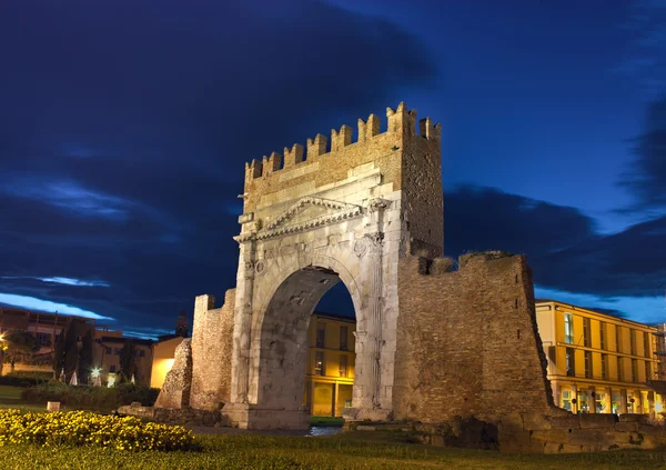 Rimini, o arco de Augusto — Fotografia de Stock