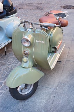 Old italian scooter clipart
