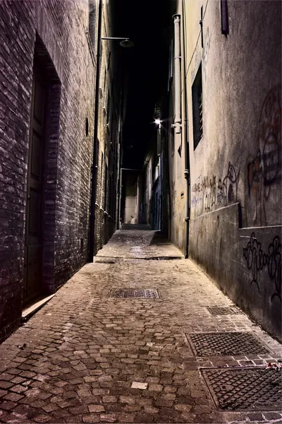 Old town at night — Stock Photo, Image