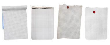 Empty pages of notepad clipart