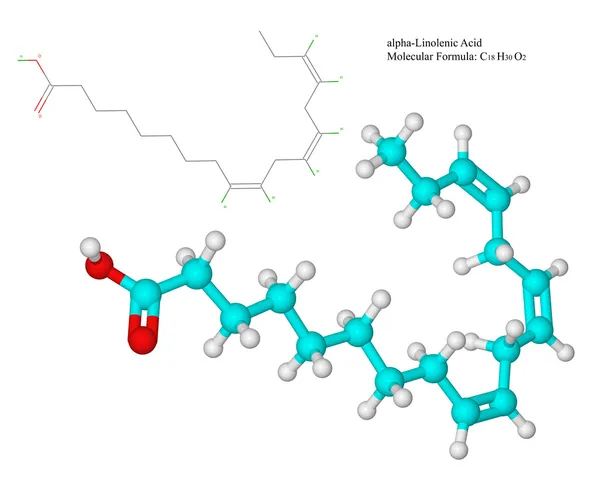 维生素 F-欧米茄-3 脂肪酸 (Ala) — 图库照片