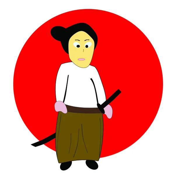 stock image Friendly samurai