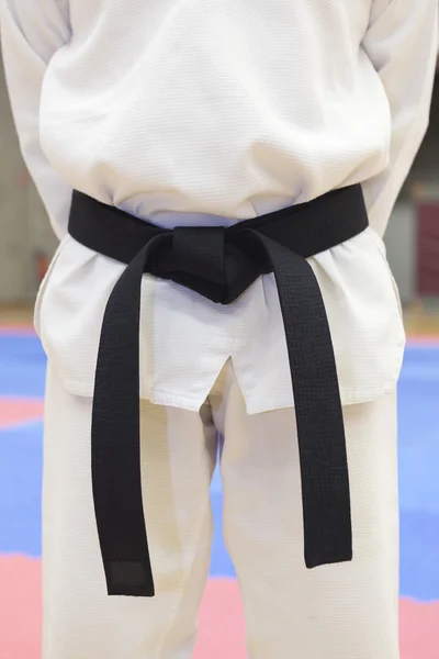 Taekwondo černý pás — Stock fotografie