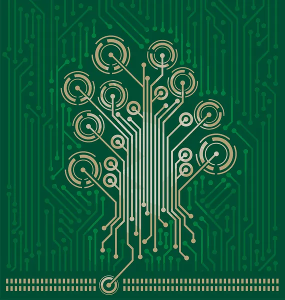 stock vector Circuit Tree