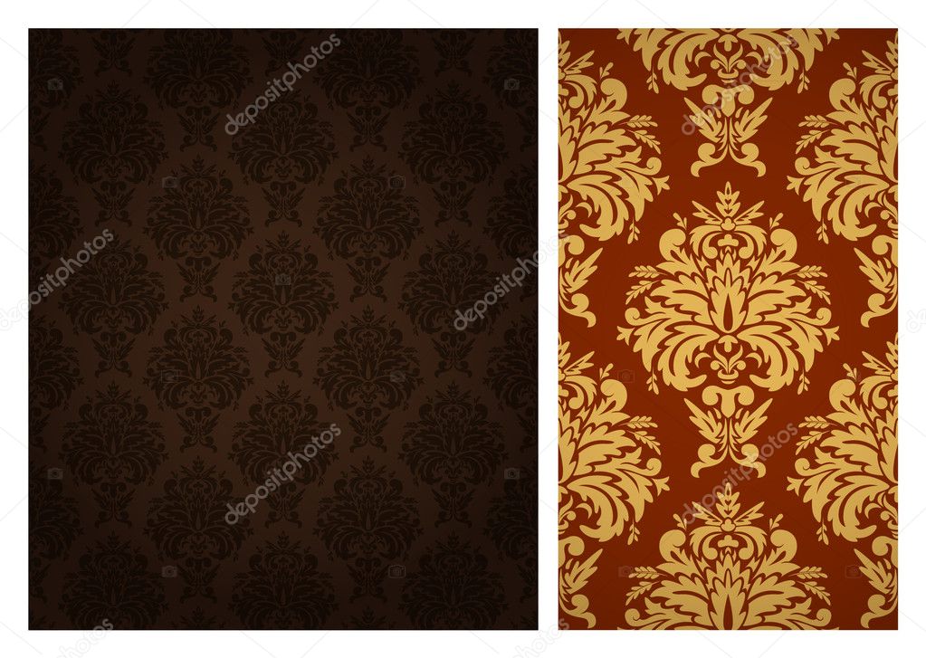 Seamless retro wallpaper pattern.