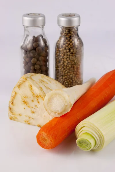 Légumes et condiments — Photo