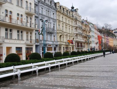 Classic Buildings, Karlovy Vary Czech clipart