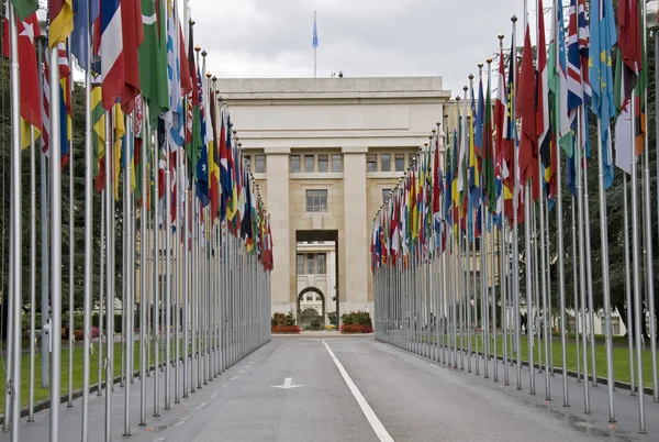 FNs kontorer i Geneve – stockfoto