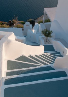 santorini, Yunanistan merdiven