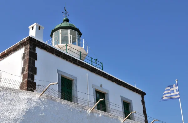 サントリーニ島灯台 — ストック写真