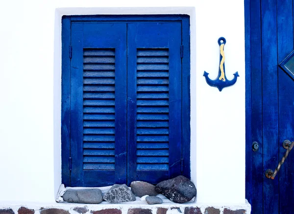 Greek traditional house exterior — Stock Photo, Image