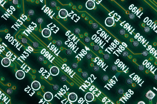 Tablero de circuito informático impreso — Foto de Stock