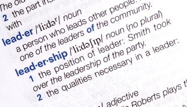 Leader dictionary definition clipart